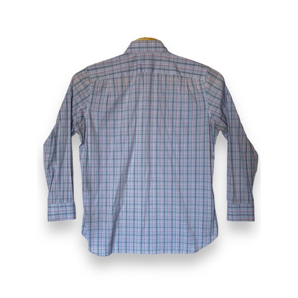 Bonobos Blue Plaid Pattern Men's 17-36 Stretch Slim Fit - Picture 2 of 13